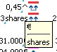 XBRL Shows Euros per share
